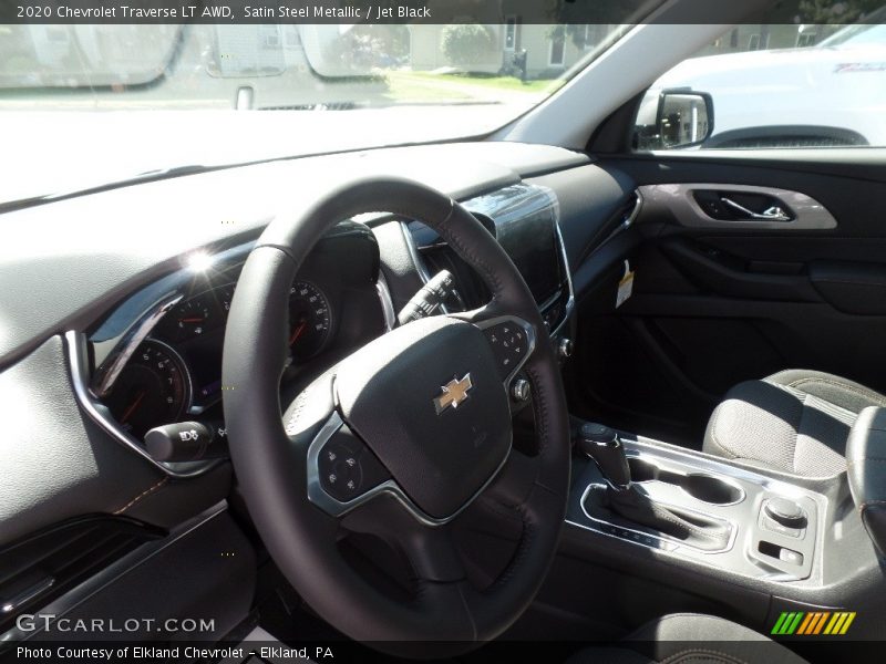 Satin Steel Metallic / Jet Black 2020 Chevrolet Traverse LT AWD