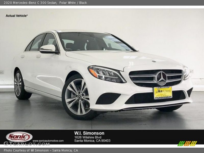 Polar White / Black 2020 Mercedes-Benz C 300 Sedan