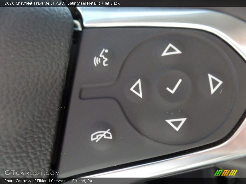 Satin Steel Metallic / Jet Black 2020 Chevrolet Traverse LT AWD