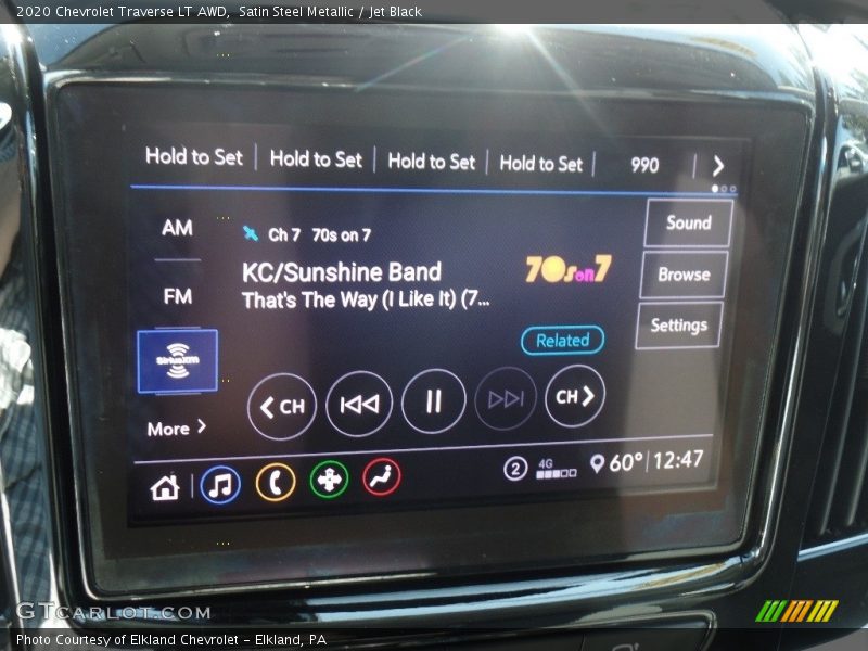 Satin Steel Metallic / Jet Black 2020 Chevrolet Traverse LT AWD