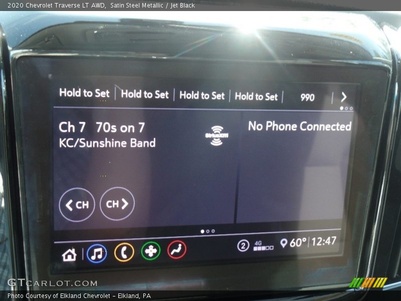 Satin Steel Metallic / Jet Black 2020 Chevrolet Traverse LT AWD
