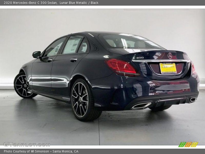 Lunar Blue Metallic / Black 2020 Mercedes-Benz C 300 Sedan