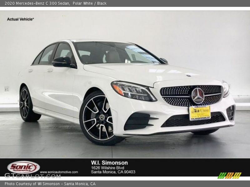 Polar White / Black 2020 Mercedes-Benz C 300 Sedan