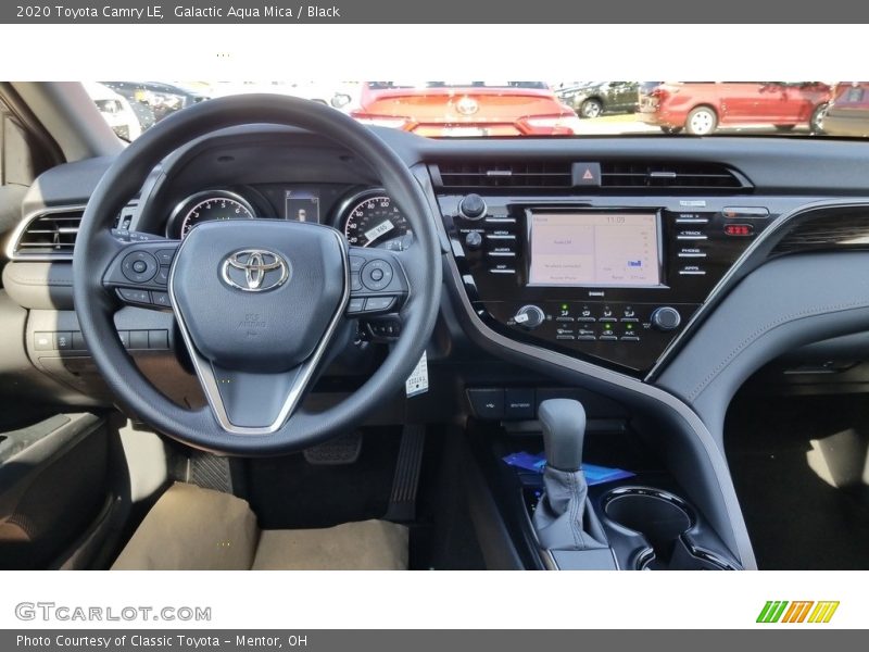 Galactic Aqua Mica / Black 2020 Toyota Camry LE