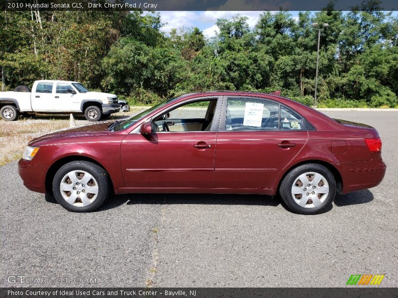 Dark Cherry Red / Gray 2010 Hyundai Sonata GLS