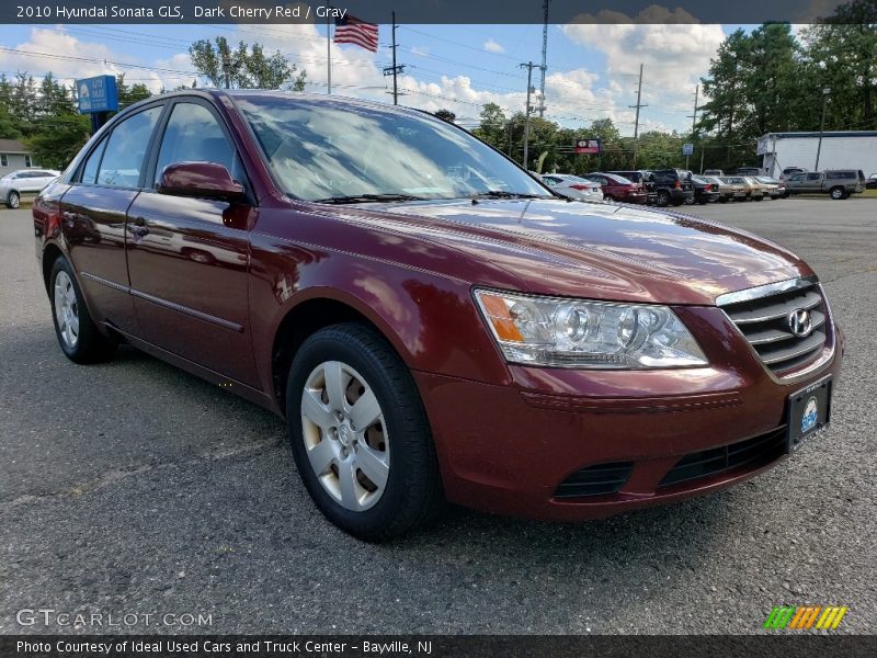 Dark Cherry Red / Gray 2010 Hyundai Sonata GLS