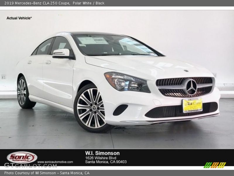 Polar White / Black 2019 Mercedes-Benz CLA 250 Coupe
