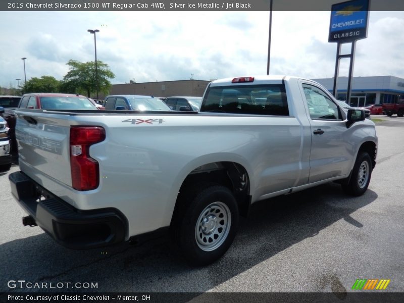 Silver Ice Metallic / Jet Black 2019 Chevrolet Silverado 1500 WT Regular Cab 4WD