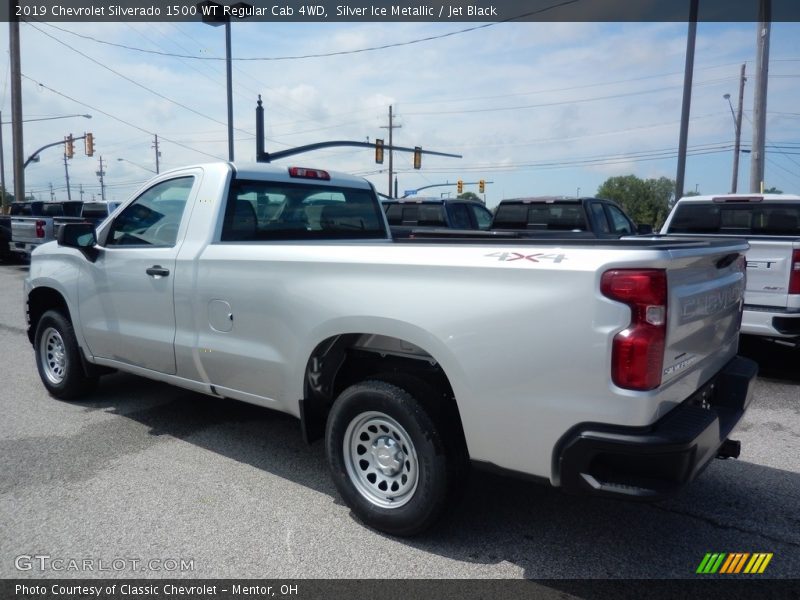 Silver Ice Metallic / Jet Black 2019 Chevrolet Silverado 1500 WT Regular Cab 4WD