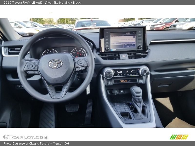 Silver Sky Metallic / Black 2019 Toyota RAV4 LE AWD