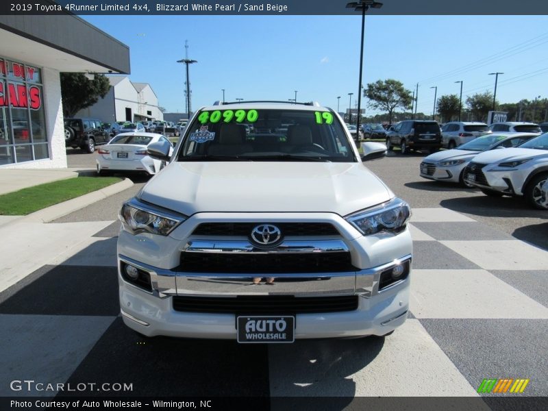 Blizzard White Pearl / Sand Beige 2019 Toyota 4Runner Limited 4x4
