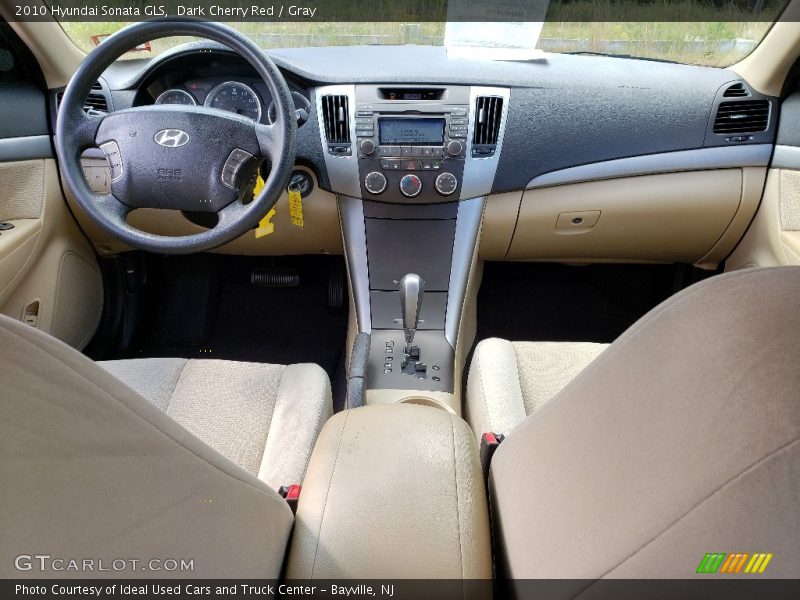 Dark Cherry Red / Gray 2010 Hyundai Sonata GLS