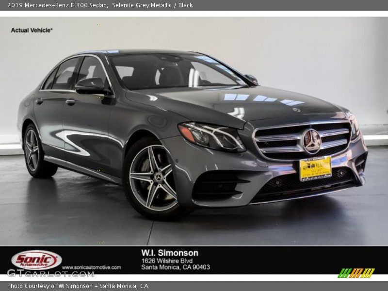 Selenite Grey Metallic / Black 2019 Mercedes-Benz E 300 Sedan