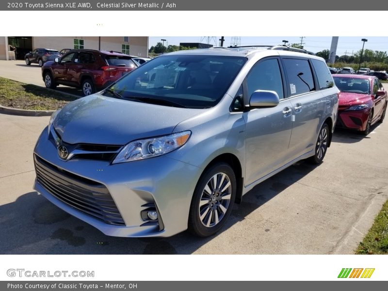 Celestial Silver Metallic / Ash 2020 Toyota Sienna XLE AWD