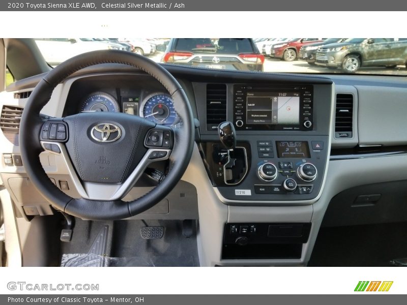 Celestial Silver Metallic / Ash 2020 Toyota Sienna XLE AWD