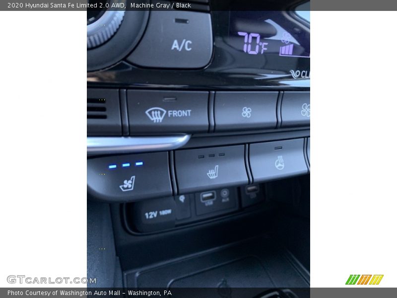 Machine Gray / Black 2020 Hyundai Santa Fe Limited 2.0 AWD