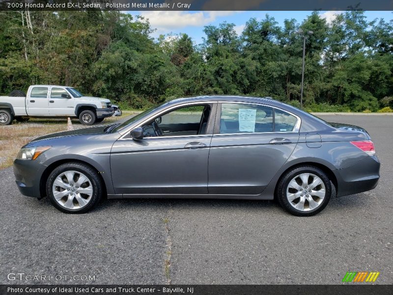 Polished Metal Metallic / Gray 2009 Honda Accord EX-L Sedan