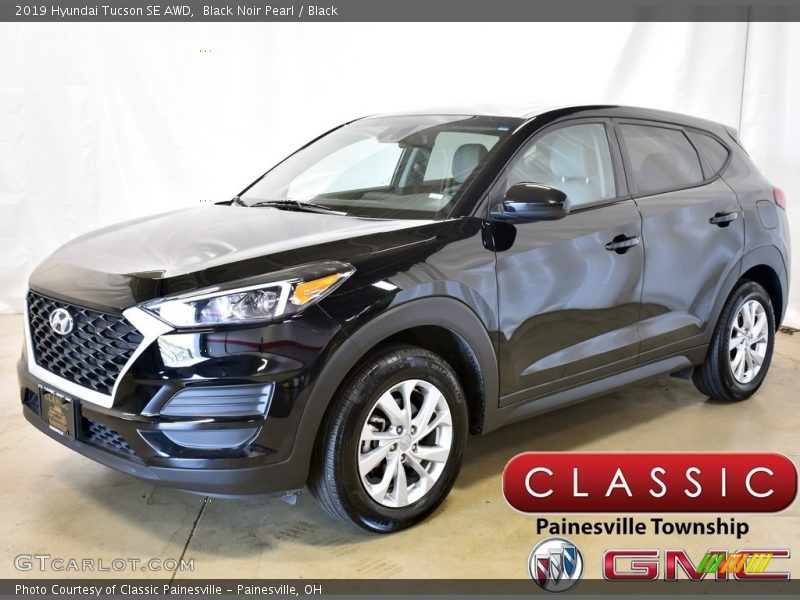 Black Noir Pearl / Black 2019 Hyundai Tucson SE AWD