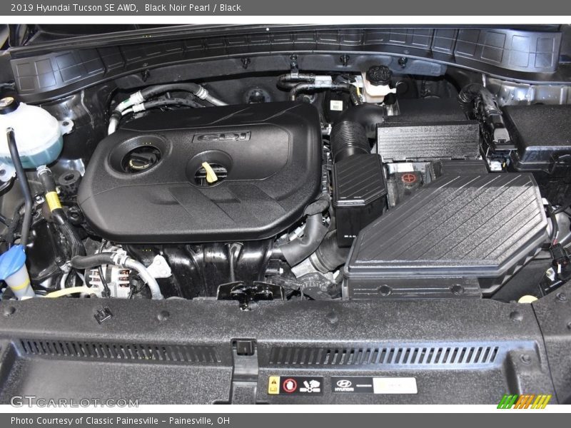 Black Noir Pearl / Black 2019 Hyundai Tucson SE AWD