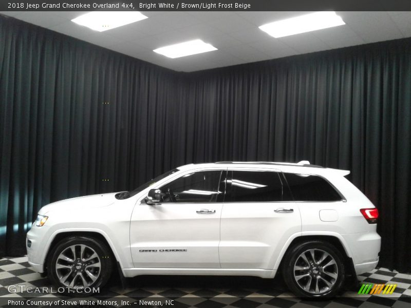 Bright White / Brown/Light Frost Beige 2018 Jeep Grand Cherokee Overland 4x4