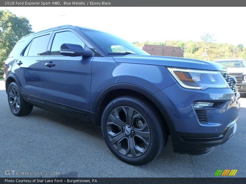 Blue Metallic / Ebony Black 2018 Ford Explorer Sport 4WD