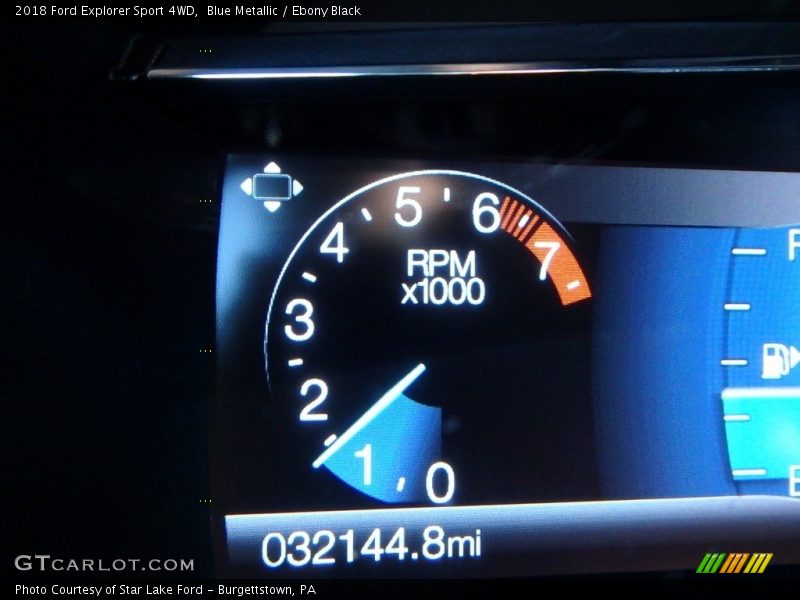 Blue Metallic / Ebony Black 2018 Ford Explorer Sport 4WD
