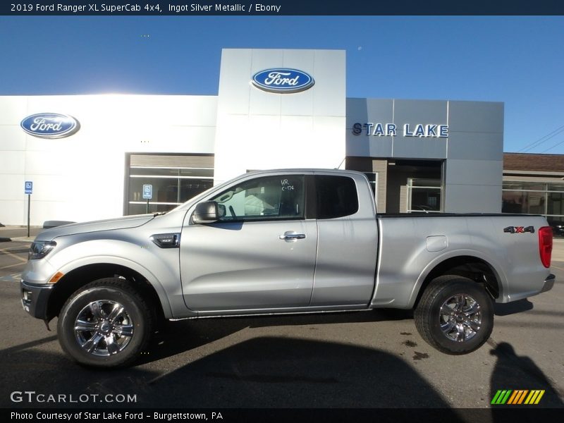 Ingot Silver Metallic / Ebony 2019 Ford Ranger XL SuperCab 4x4