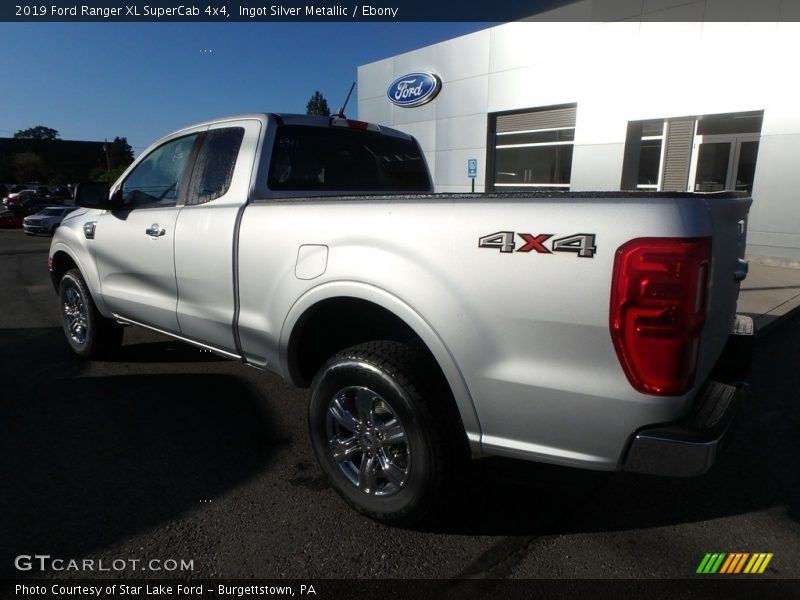 Ingot Silver Metallic / Ebony 2019 Ford Ranger XL SuperCab 4x4