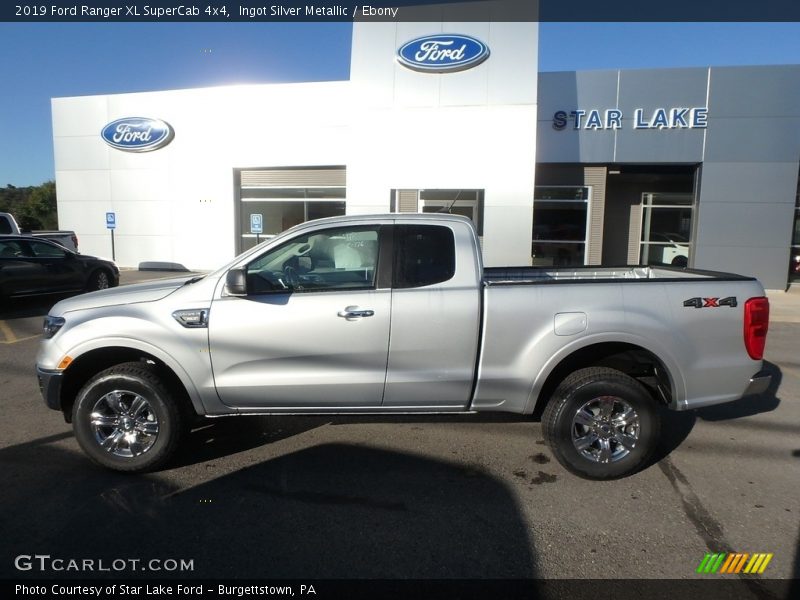 Ingot Silver Metallic / Ebony 2019 Ford Ranger XL SuperCab 4x4