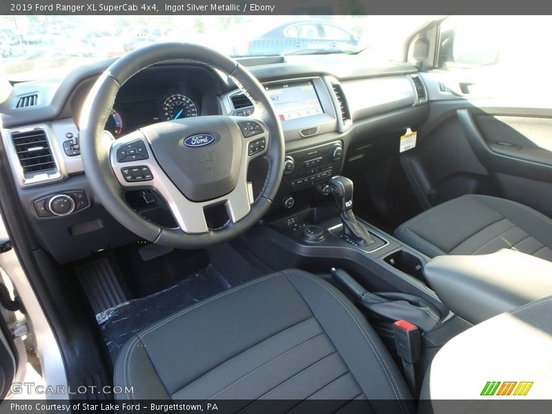 Ingot Silver Metallic / Ebony 2019 Ford Ranger XL SuperCab 4x4