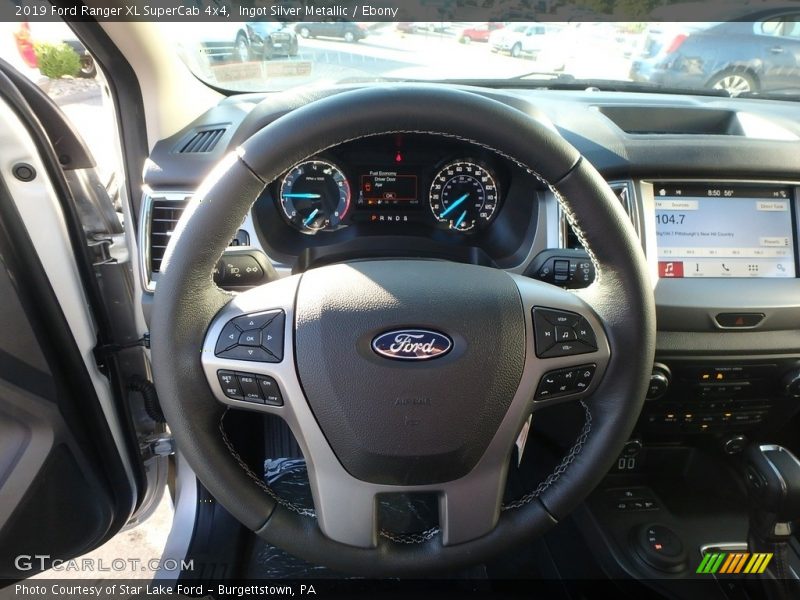 Ingot Silver Metallic / Ebony 2019 Ford Ranger XL SuperCab 4x4
