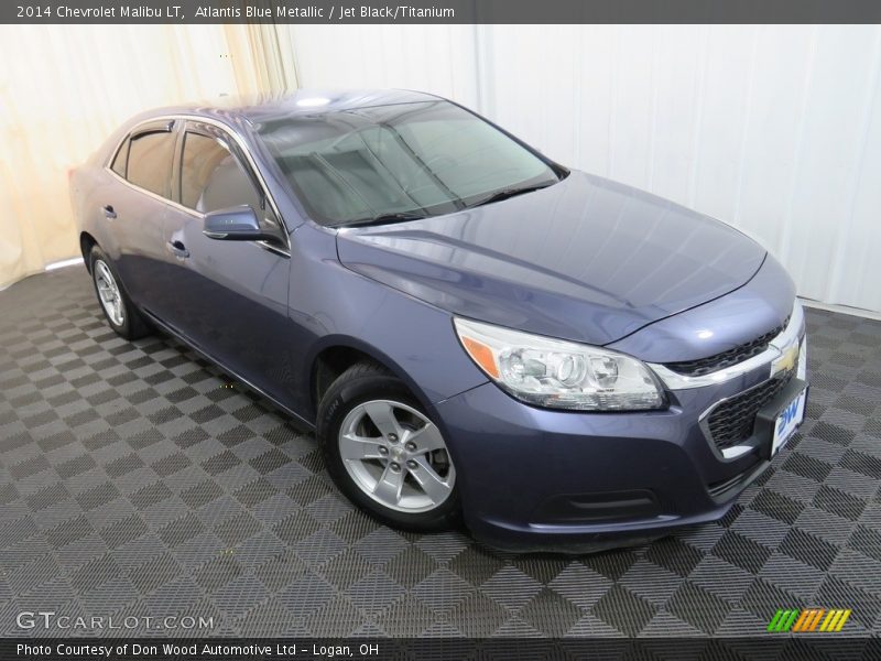 Atlantis Blue Metallic / Jet Black/Titanium 2014 Chevrolet Malibu LT