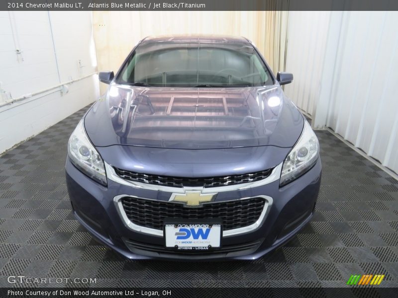 Atlantis Blue Metallic / Jet Black/Titanium 2014 Chevrolet Malibu LT