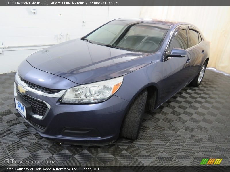 Atlantis Blue Metallic / Jet Black/Titanium 2014 Chevrolet Malibu LT