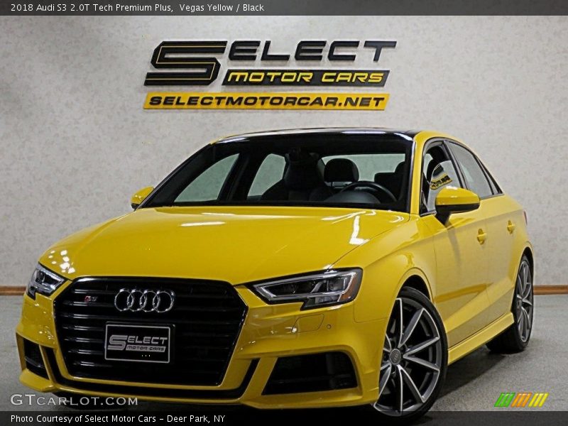 Vegas Yellow / Black 2018 Audi S3 2.0T Tech Premium Plus