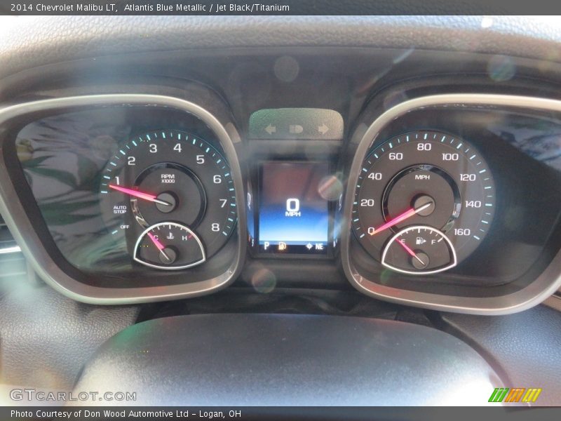 Atlantis Blue Metallic / Jet Black/Titanium 2014 Chevrolet Malibu LT