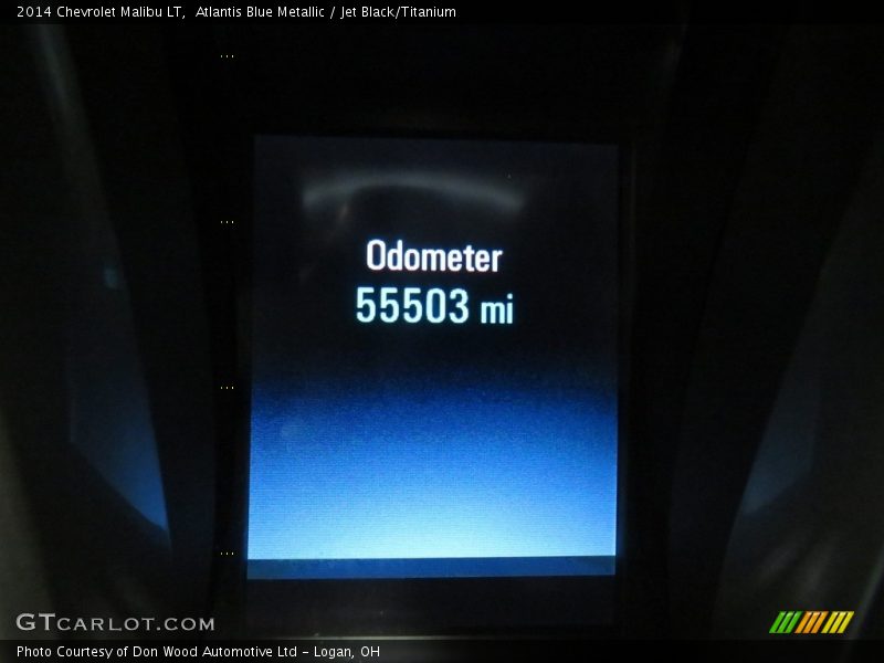 Atlantis Blue Metallic / Jet Black/Titanium 2014 Chevrolet Malibu LT