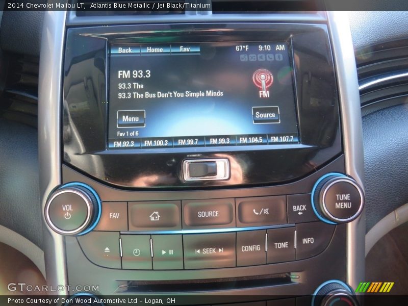 Atlantis Blue Metallic / Jet Black/Titanium 2014 Chevrolet Malibu LT