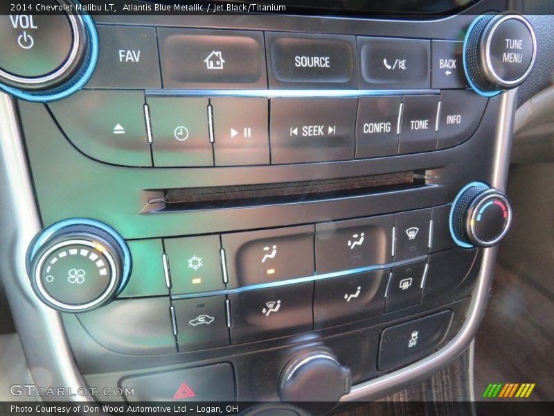 Atlantis Blue Metallic / Jet Black/Titanium 2014 Chevrolet Malibu LT