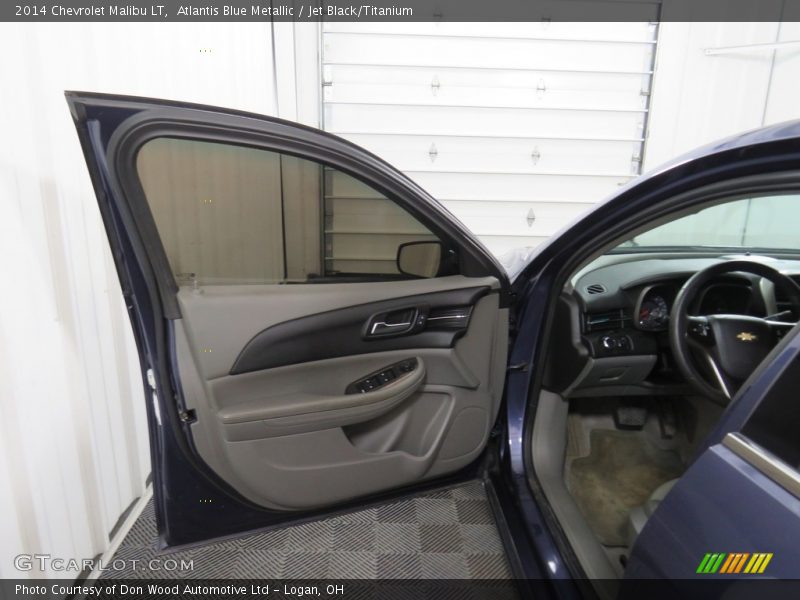 Atlantis Blue Metallic / Jet Black/Titanium 2014 Chevrolet Malibu LT