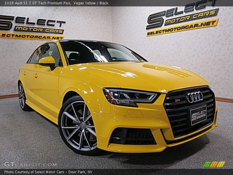Vegas Yellow / Black 2018 Audi S3 2.0T Tech Premium Plus