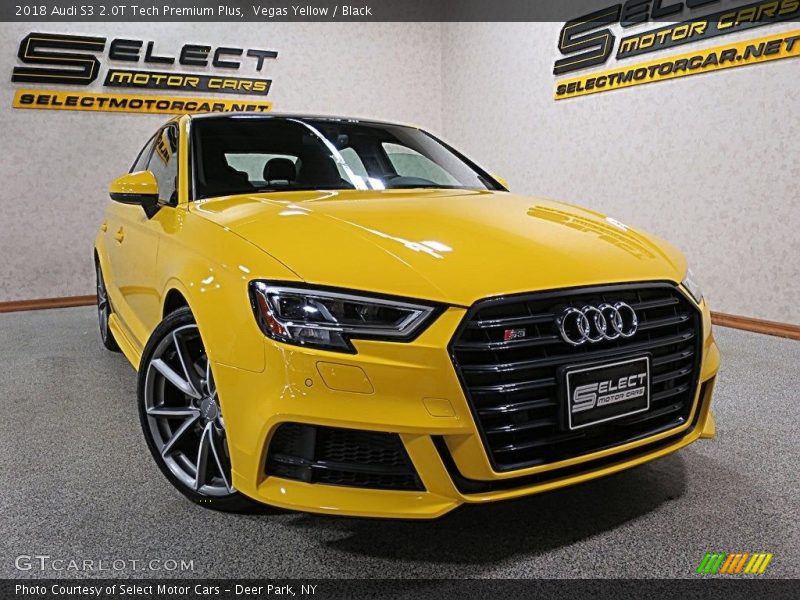 Vegas Yellow / Black 2018 Audi S3 2.0T Tech Premium Plus