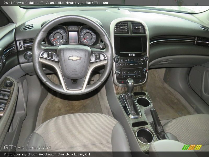 Atlantis Blue Metallic / Jet Black/Titanium 2014 Chevrolet Malibu LT