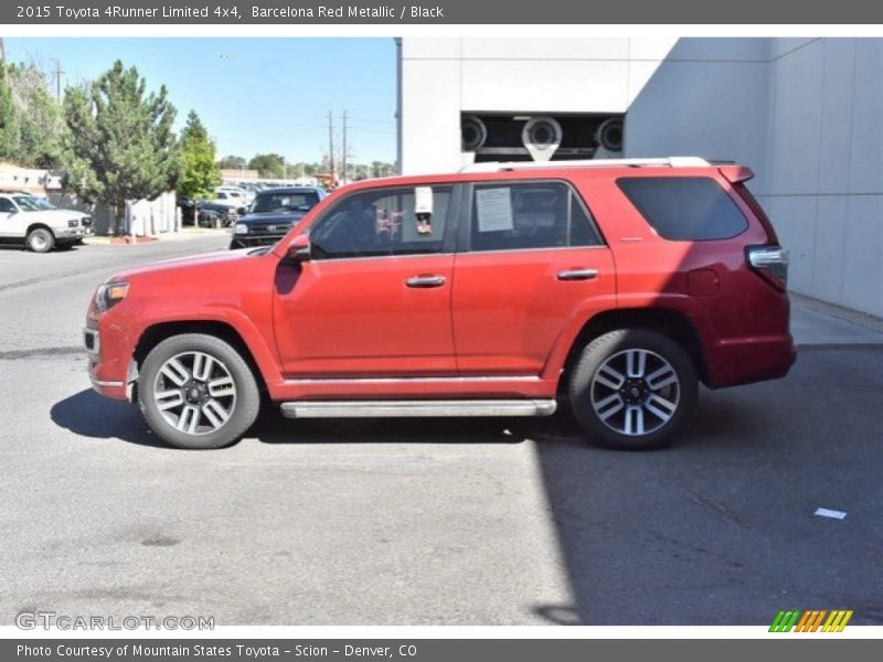 Barcelona Red Metallic / Black 2015 Toyota 4Runner Limited 4x4
