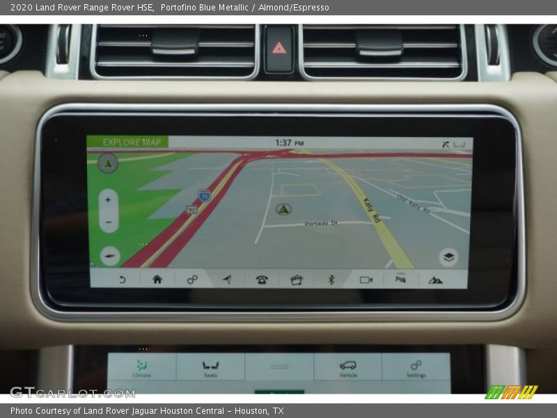 Navigation of 2020 Range Rover HSE
