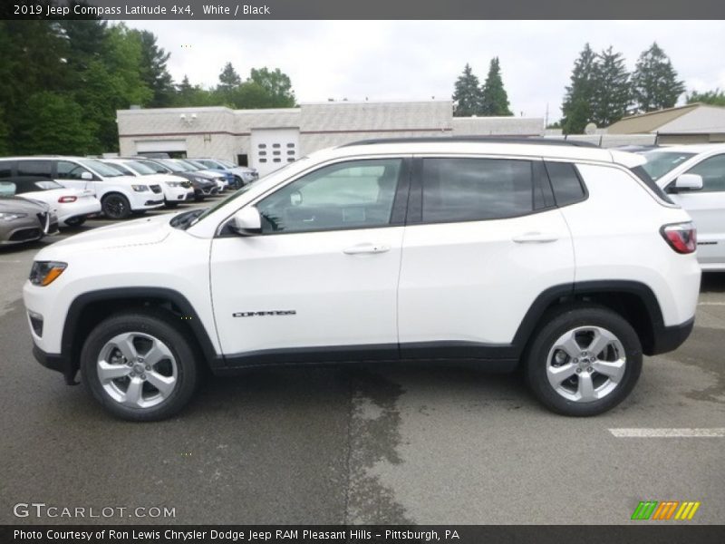 White / Black 2019 Jeep Compass Latitude 4x4