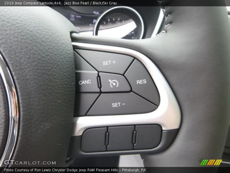 Jazz Blue Pearl / Black/Ski Gray 2019 Jeep Compass Latitude 4x4