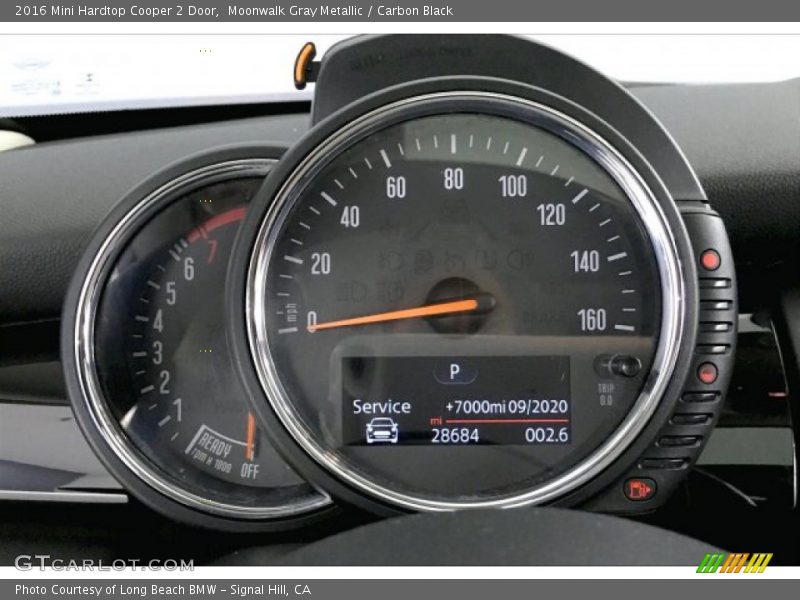 Moonwalk Gray Metallic / Carbon Black 2016 Mini Hardtop Cooper 2 Door