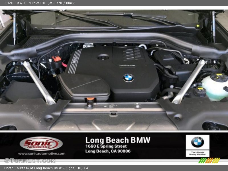 Jet Black / Black 2020 BMW X3 sDrive30i