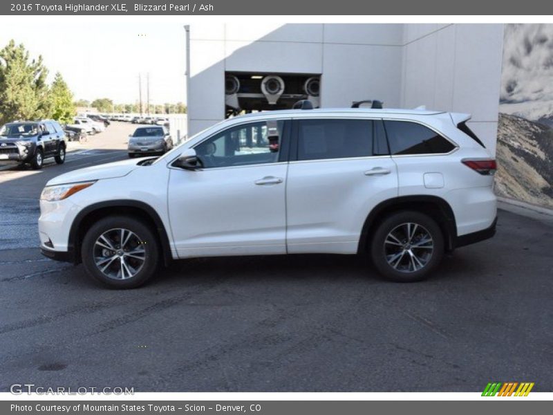 Blizzard Pearl / Ash 2016 Toyota Highlander XLE